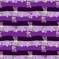 Doodle stylized flowers seamless pattern. Decorative naive botanical texture. Creative flower background. vector