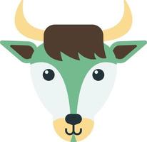 goat illustration in minimal style vector