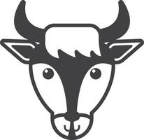 goat illustration in minimal style vector