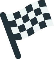 racing flags illustration in minimal style vector