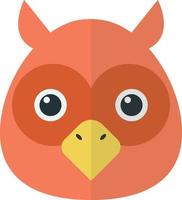 owl illustration in minimal style vector