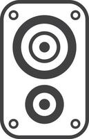 speaker illustration in minimal style vector