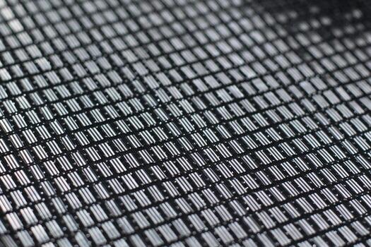 Sequins close-up macro. Abstract texture background with sequins. photo