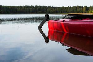 Latvian lake landscapes in summer photo