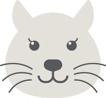 cat illustration in minimal style vector