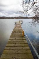 Boardwalk in the water photo