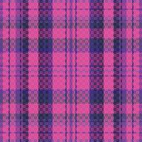 Tartan or plaid dark color pattern. vector