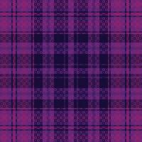 Tartan or plaid dark color pattern. vector