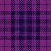 Tartan or plaid dark color pattern. vector