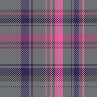 Tartan or plaid dark color pattern. vector