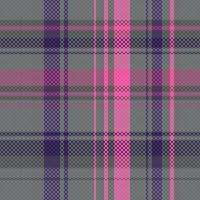 Tartan or plaid dark color pattern. vector