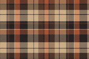 Tartan plaid pattern with dark color. vector