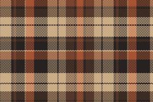 Tartan plaid pattern with dark color. vector