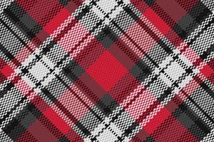 Tartan plaid pattern with dark color. vector