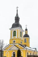 Yellow Lutheranic Church in Estonia photo