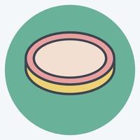 Icon Lens Filter. related to Photography symbol. color mate style. simple design editable. simple illustration vector
