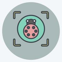 Icon Macro Photography. related to Photography symbol. color mate style. simple design editable. simple illustration vector