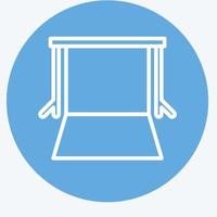 Icon Background Supports. related to Photography symbol. blue eyes style. simple design editable. simple illustration vector