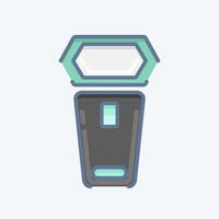 Icon On Camera Lighting. related to Photography symbol. doodle style. simple design editable. simple illustration vector