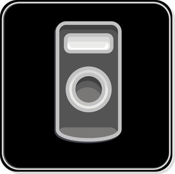 Icon Camera Remote Control. related to Photography symbol. Glossy Style. simple design editable. simple illustration vector