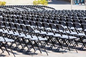 Grandstand Seats rows outdoors photo