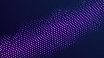 fondo abstracto con onda dinámica púrpura. visualización del flujo de datos. una onda musical activa. visualización de grandes datos. representación 3d foto