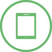 Unique Tablet Vector Glyph Icon