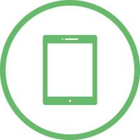 Unique Tablet Vector Glyph Icon