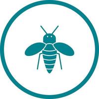 Unique Honey Bee Vector Glyph Icon