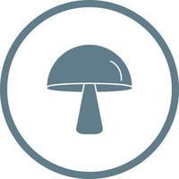 Unique Mushroom Vector Glyph Icon