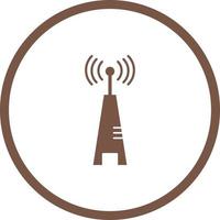 Unique Signal Tower I  Vector Glyph Icon