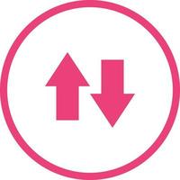 Unique Data Connection Vector Glyph Icon