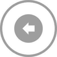 Unique Back Vector Glyph Icon