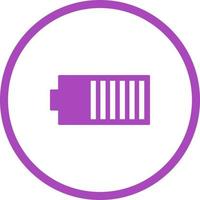 Unique Battery Vector Glyph Icon