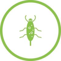 icono de glifo de vector de cucaracha único