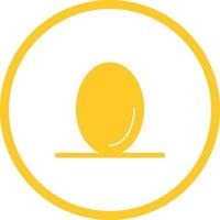 Unique Egg Vector Glyph Icon