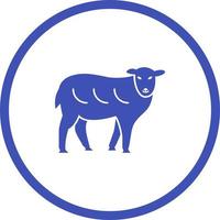 Sheep Unique Vector Glyph Icon