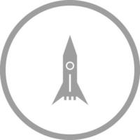 Unique Space Shuttle Vector Glyph Icon