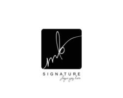 Initial MB beauty monogram and elegant logo design, handwriting logo of initial signature, wedding, fashion, floral and botanical with creative template. vector