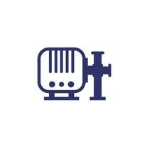 water pump icon on white vector