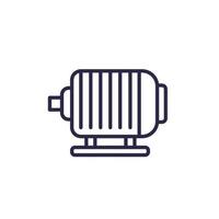 water pump for pool line icon vector