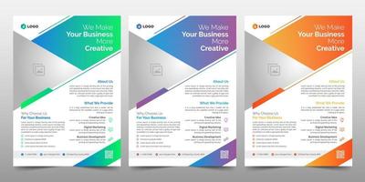 Creative Corporate Business Flyer Brochure Template Design, abstract business flyer, vector template design