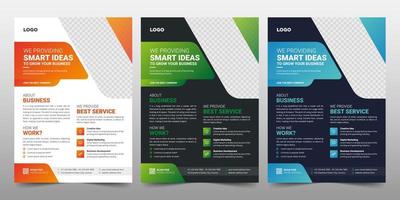 Creative Corporate Business Flyer Poster Brochure Template vector