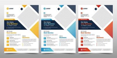 Creative Corporate Business Flyer Poster Brochure Template vector