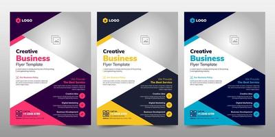 Creative Corporate Business Flyer Poster Brochure Template vector