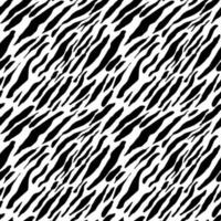Seamless vector black and white zebra fur pattern. Stylish wild zebra print. Animal print background for fabric, textile, design, advertising banner.
