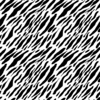 Seamless vector black and white zebra fur pattern. Stylish wild zebra print. Animal print background for fabric, textile, design, advertising banner.