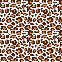 Leopard print vector seamless. Fashionable background for fabric, paper, clothes. Animal pattern.