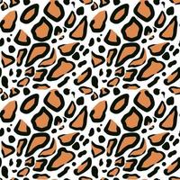 Animal skin leopard seamless pattern design. Jaguar, leopard, cheetah, panther fur. vector