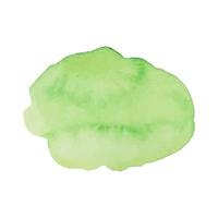 Green colors watercolor paint stains. vector background.